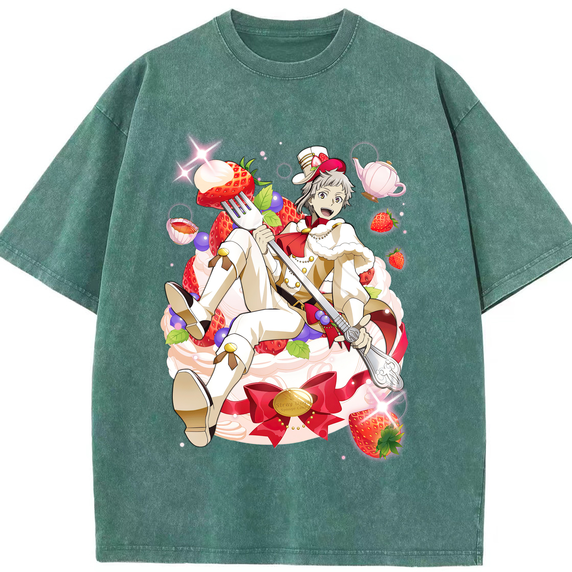 （画像用） 文豪ストレイドッグス Bungo Stray Dogs 綿100% ヴィンテージ風 半袖Tシャツ（フロントプリント）
